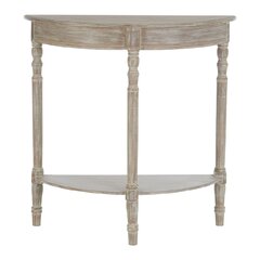 White semi circle 2024 console table